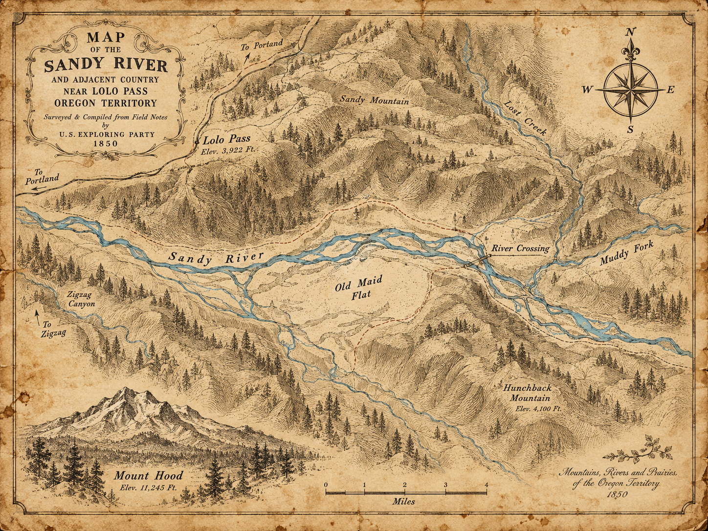 Peter's working map of northwest Oregon and southwest Washington